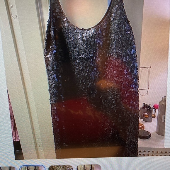 THEOREY Sequins black dress - Picture 6 of 7